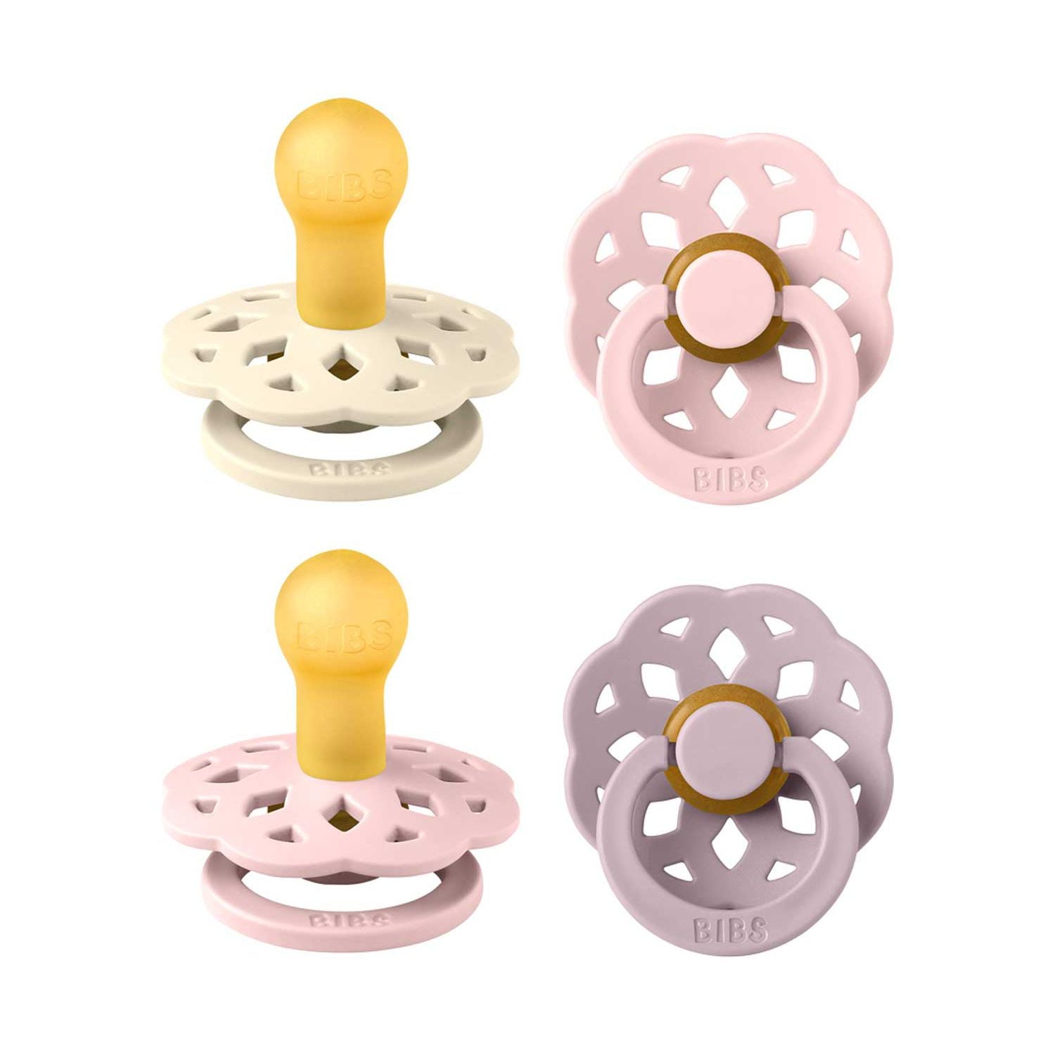 BIBS Boheme soothers 4-pack Blossom Mix size 1 - British product