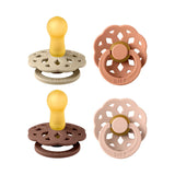 BIBS Boheme soothers vanilla mix size 2 round nipple, imported from the UK