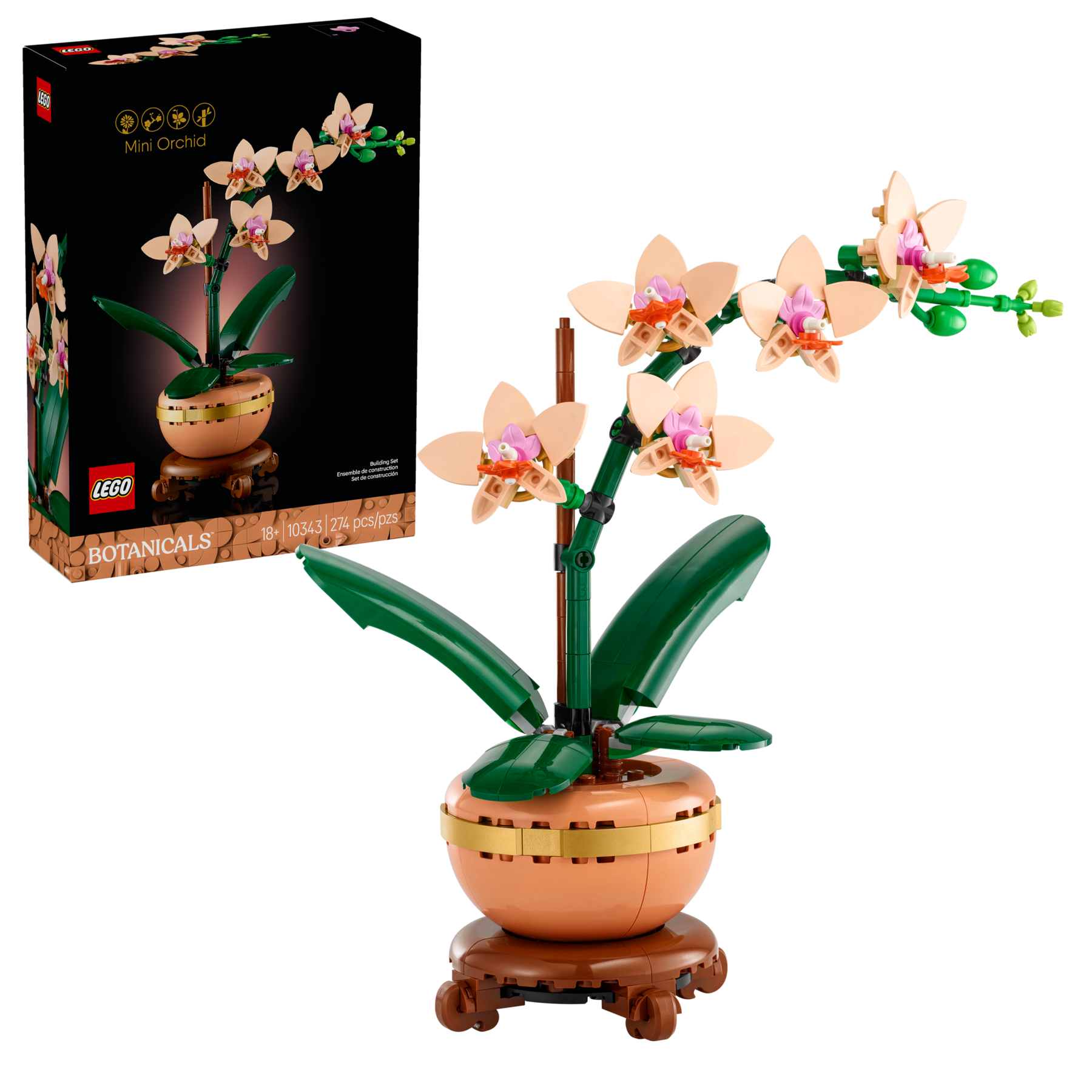 LEGO Mini Orchid building set 274 pieces, imported from the UK