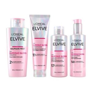 L'Oréal Paris Elvive Glycolic Gloss Hair Care Bundle Dull Hair