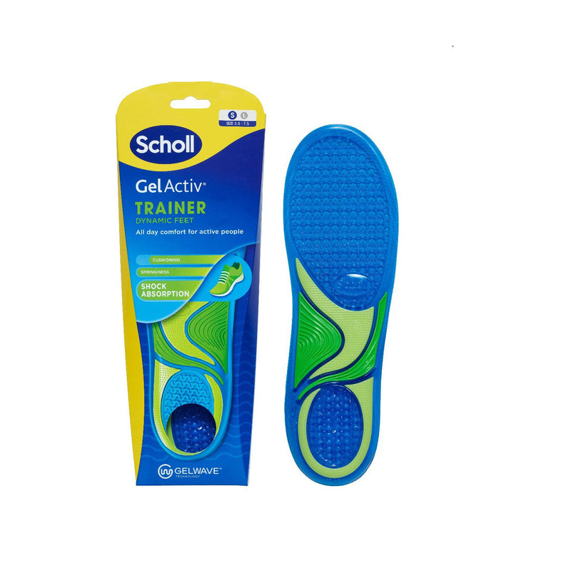 Scholl GelActiv trainer insoles Small, imported from the UK