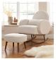 Tutti Bambini Micah Rocking Chair Boucle Fresh Cream (British brand)