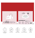 Silver Cloud satin gift set heart print - British product
