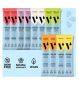 ViDrate Natural Electrolyte Hydration Powder Mixed Flavours 12 Sachets