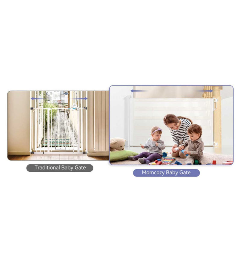 Momcozy baby gate retractable 55 inches, UK version