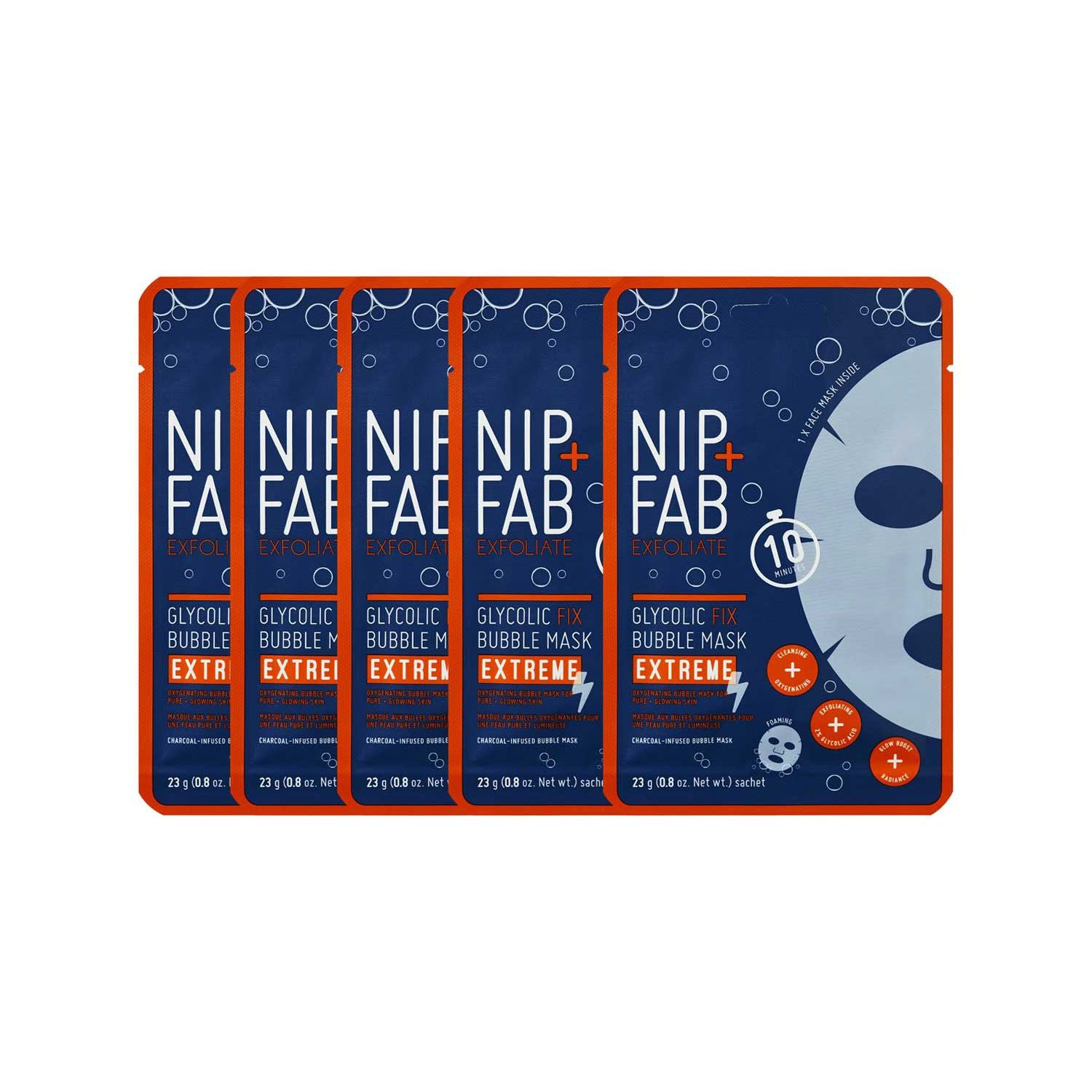 Nip & Fab Bubble Mask Bundle, imported from the UK
