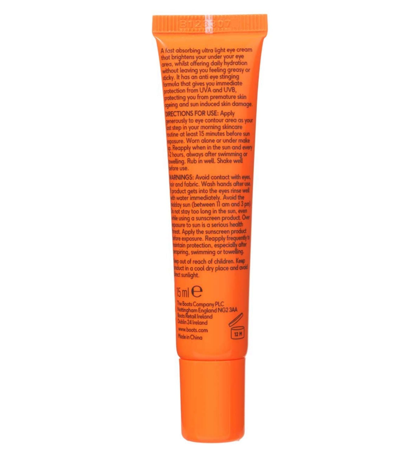 Boots SPF+ Brightening Eye Cream 15ml - British product