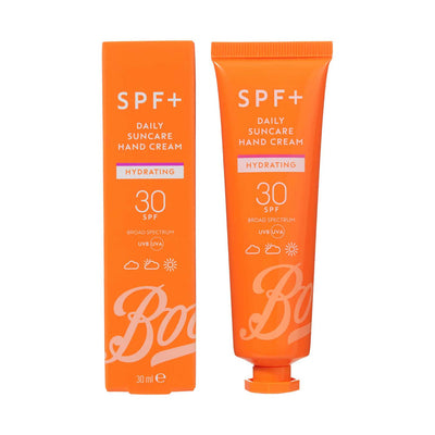 Boots Boots SPF+ Hydrating Hand Cream SPF30 30ml- Buy online at McGrocer