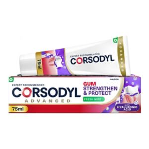 Corsodyl toothpaste gum strengthen protect fresh mint 75ml - British product