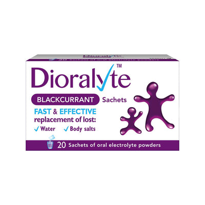 Boots Dioralyte Blackcurrant Oral Rehydration Sachets 20 Sachets- Buy online at McGrocer