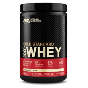 Optimum Nutrition Whey Protein Powder Vanilla Ice Cream 300g, imported from the UK