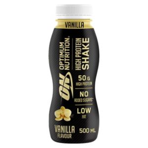 Optimum Nutrition protein shake vanilla 500ml, UK version