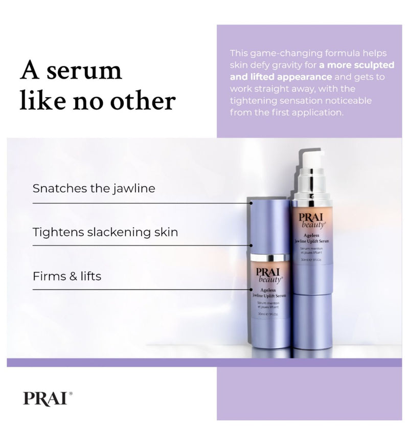 PRAI Beauty Ageless Jawline Uplift Serum 30ml (British brand)