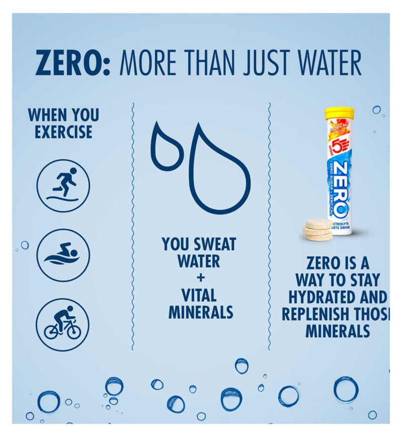 HIGH5 ZERO Tropical hydration tabs 20 pack - British product