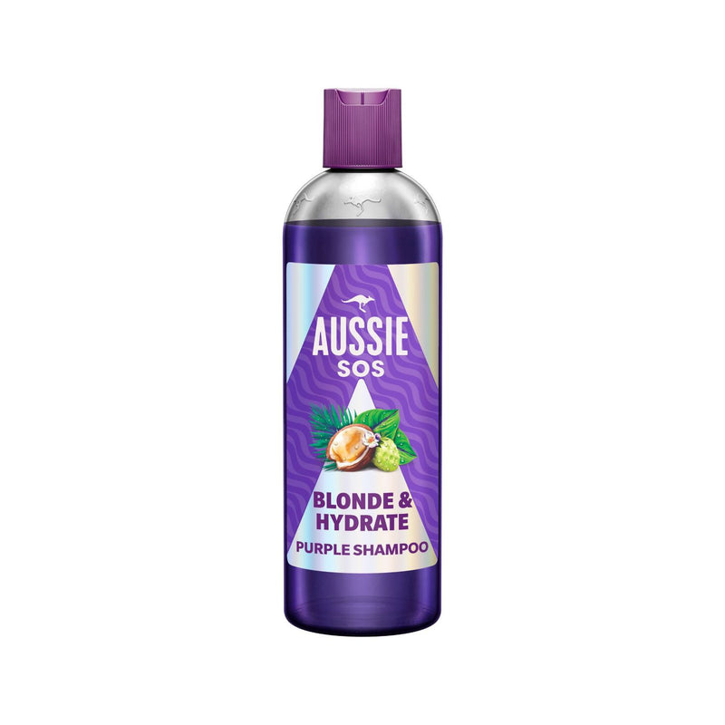 Aussie SOS purple shampoo 300ml for blonde hair, UK version