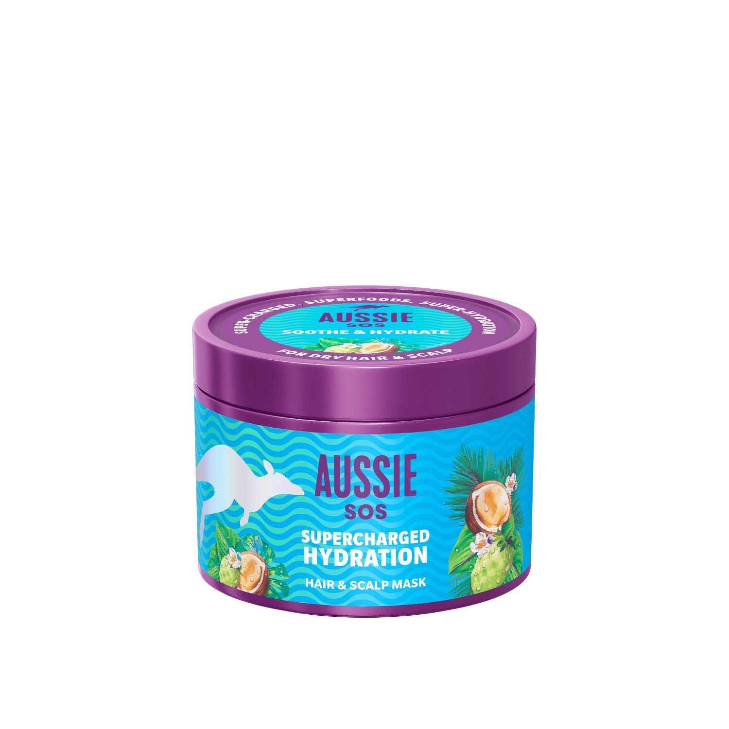 Aussie SOS Supercharged Hydration Hair Mask 500ml, imported from the UK