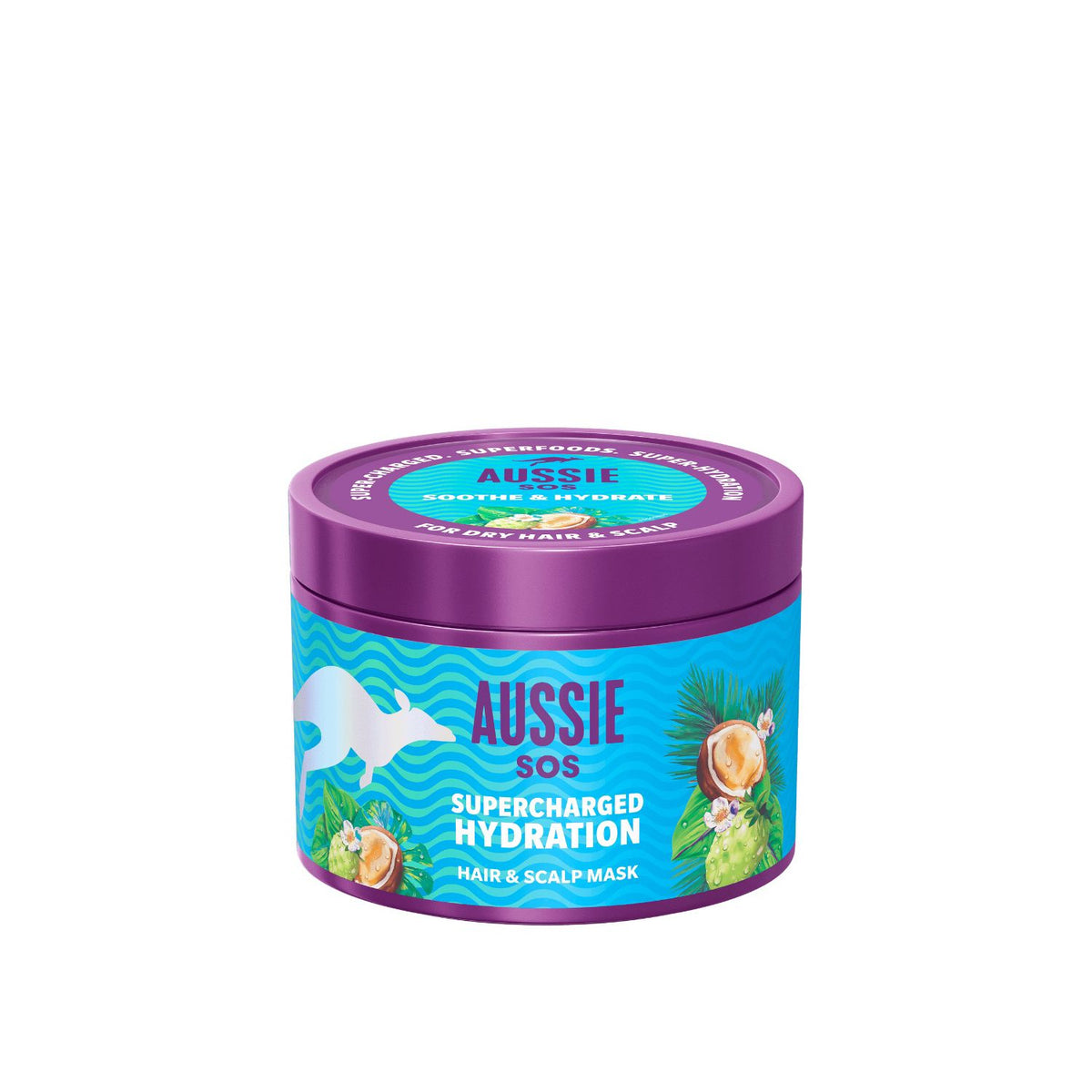 Aussie SOS Supercharged Hydration Hair Mask 500ml, imported from the UK