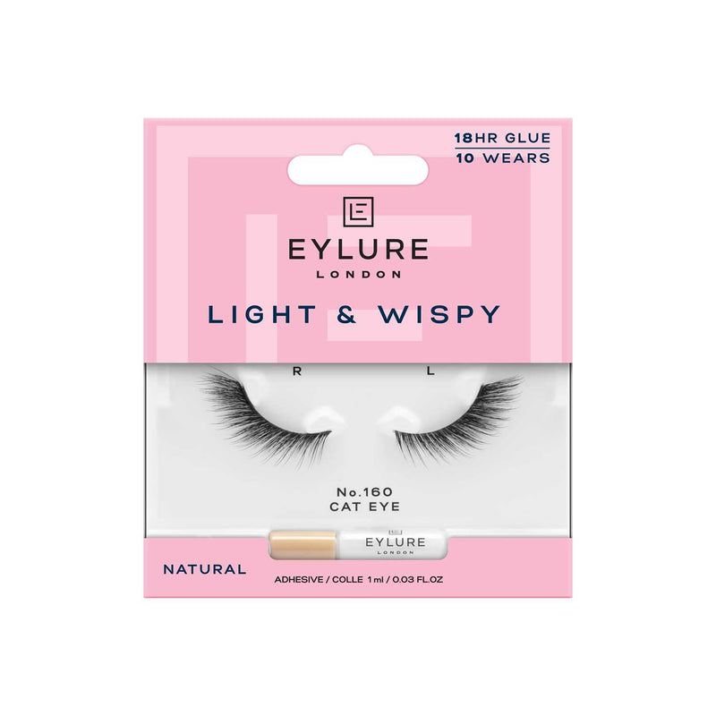 Eylure false eyelashes Light & Wispy No.160 (British brand)