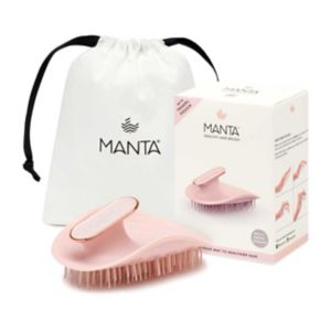 Manta Hairbrush Pink for Fragile Hair, imported from the UK