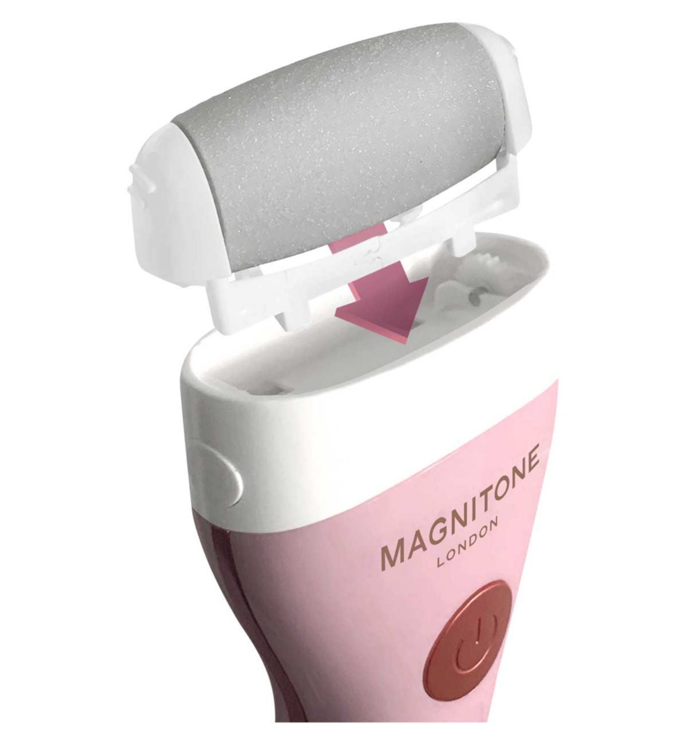 Magnitone foot exfoliator pink, imported from the UK