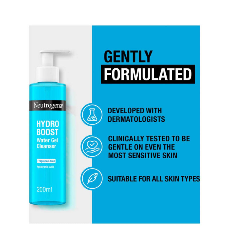 Neutrogena water gel cleanser 200ml, UK version