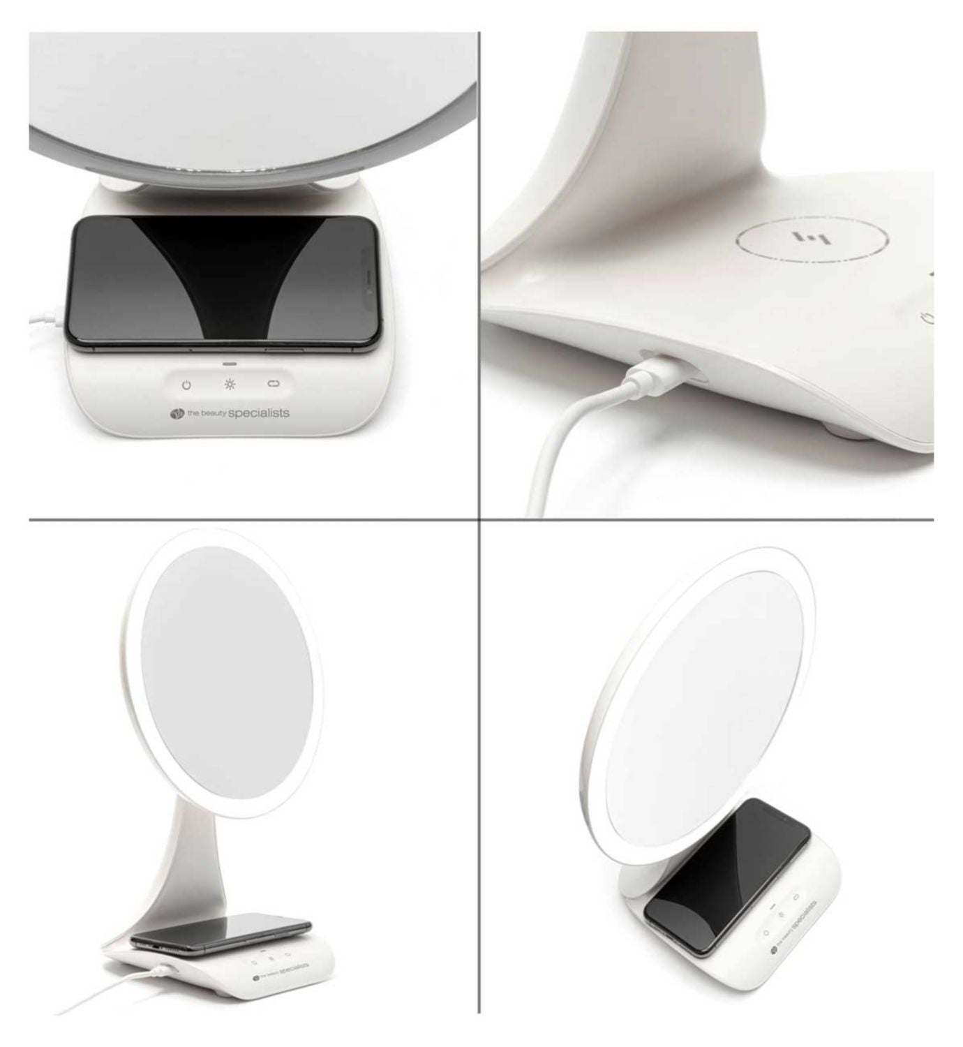 Rio wireless charging mirror with LED lights - British product
