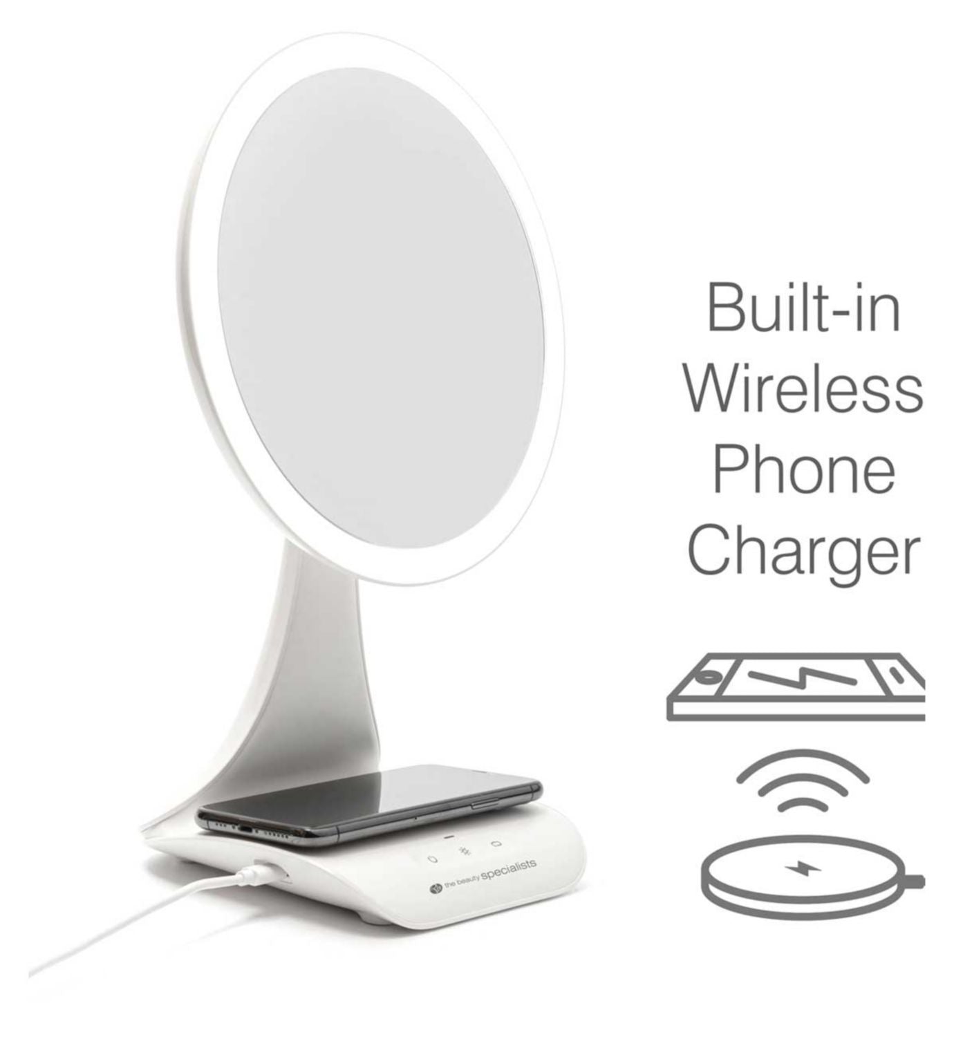 Rio wireless charging mirror with LED lights - British product