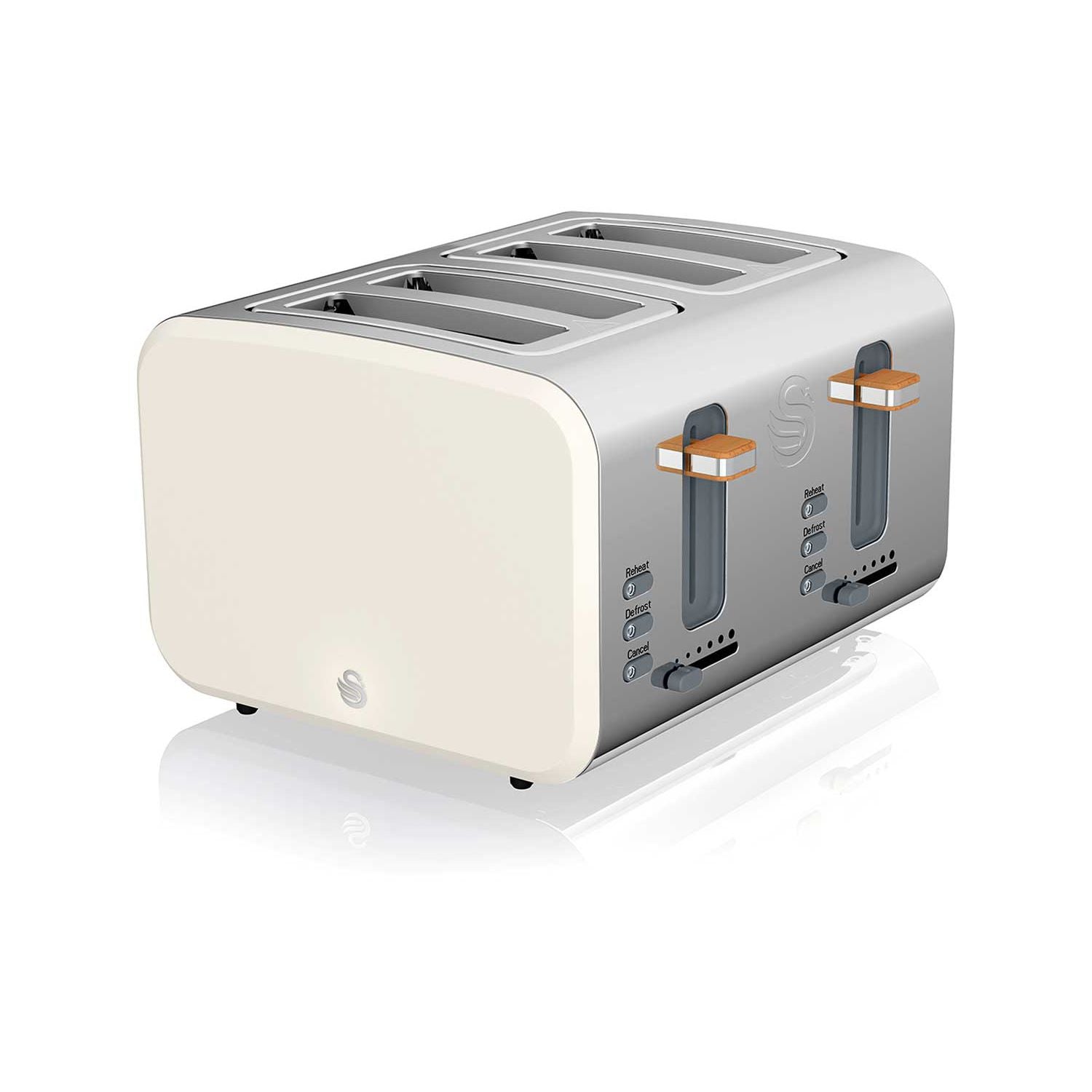 Swan Nordic style toaster white 4 slice, imported from the UK
