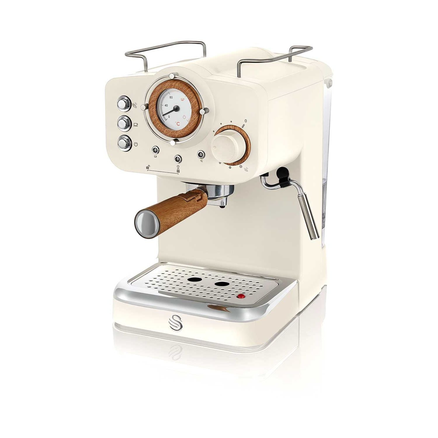 Swan Nordic espresso coffee machine white - British product