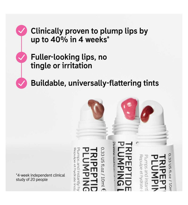 The INKEY List Tripeptide Plumping Lip Balm Mocha Tint (British brand)
