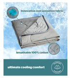 Silentnight cooling throw lightweight jersey cotton (British brand)