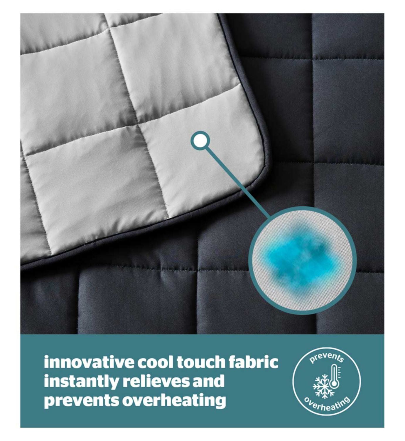 Silentnight cooling weighted blanket 6.8kg - British product