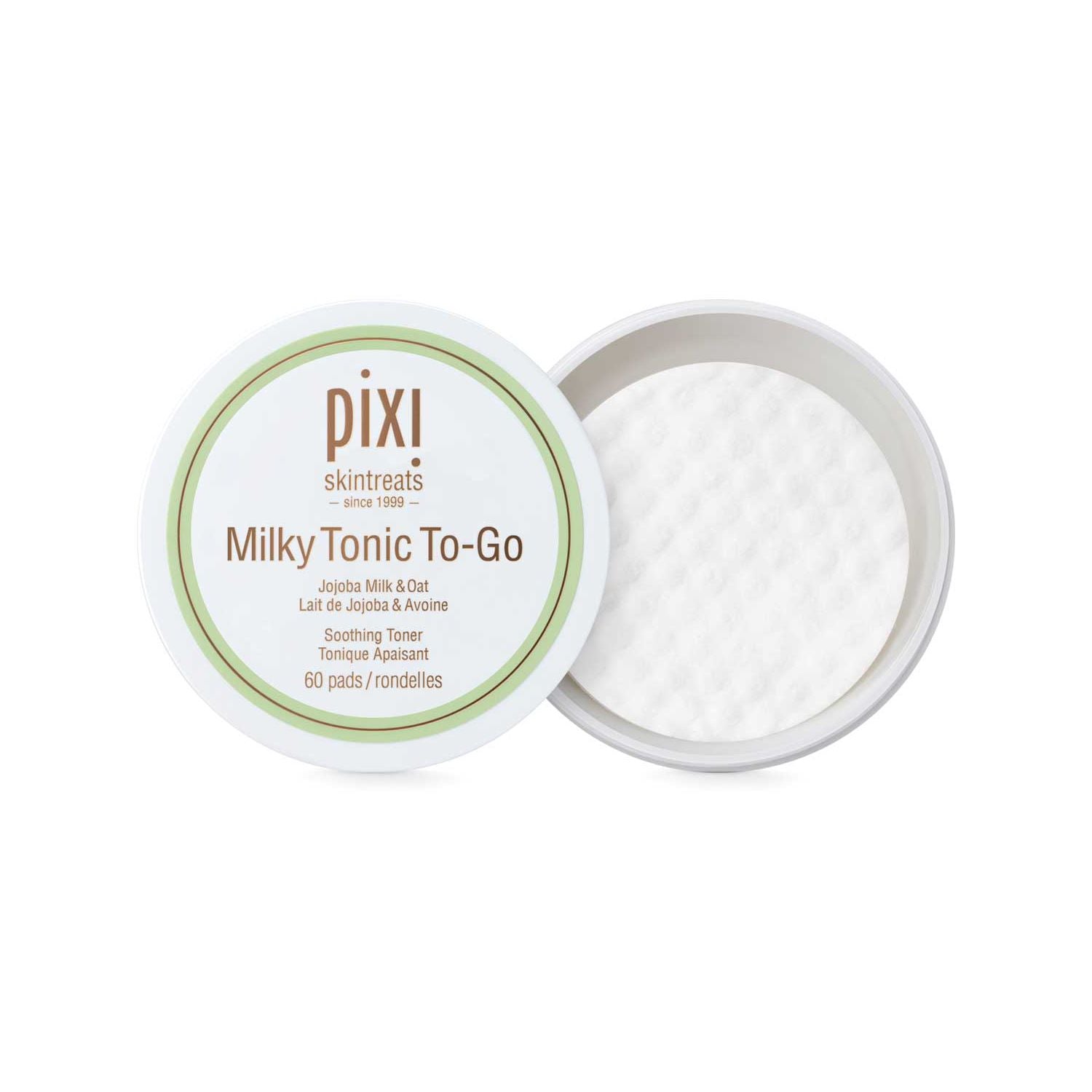 Pixi Milky Tonic To-Go Facial Toner Pads 60s, imported from the UK