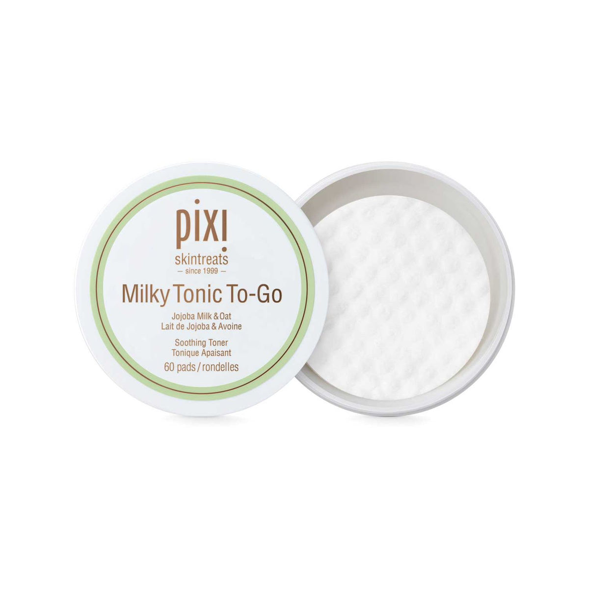 Pixi Milky Tonic To-Go Facial Toner Pads 60s, imported from the UK