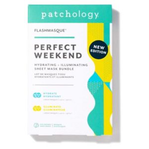 Boots Patchology Perfect Weekend FlashMasque Kit Hydrating Illuminate Sheet Masks- Buy online at McGrocer