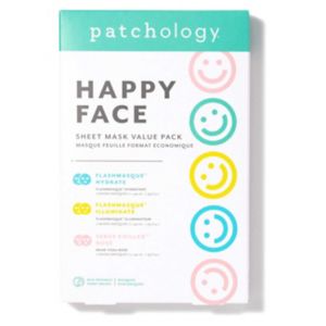 Patchology Happy Face Sheet Mask Bundle, imported from the UK