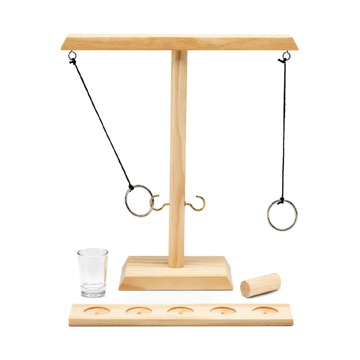 Winning ring toss drinking game (British brand)