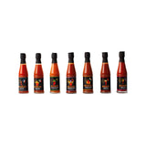 Treat Factory 7 hot sauce bottles in window box (British brand)