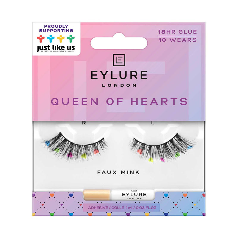 Eylure Pride Lash Queen of Hearts false eyelashes - British product