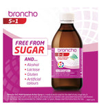 Broncho 5 in 1 multi-symptom cough syrup 200ml, imported from the UK