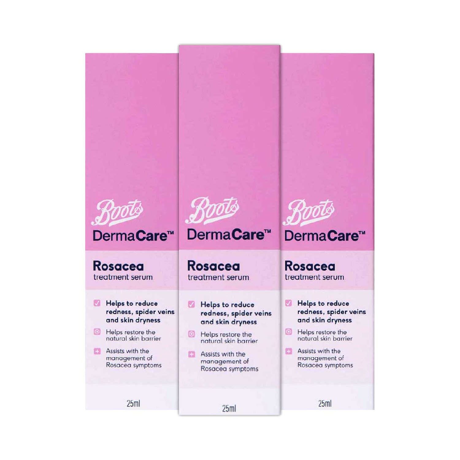 Boots Dermacare Rosacea Serum bundle 25ml x 3 - British product