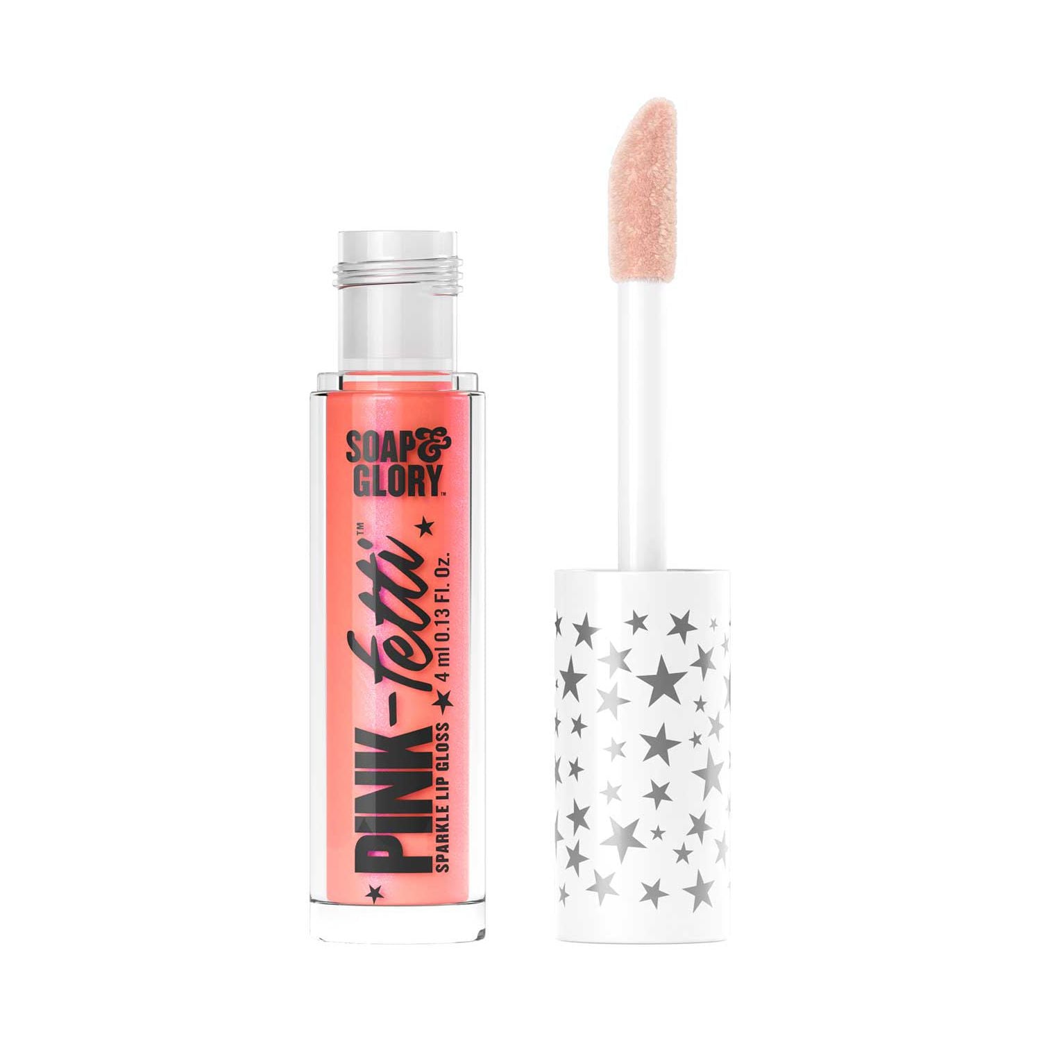 Soap & Glory Pink Fetti Sparkle Lipgloss 4ml (British brand)
