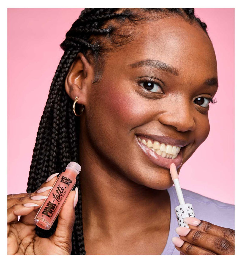 Soap & Glory Pink Fetti Sparkle Lipgloss 4ml (British brand)