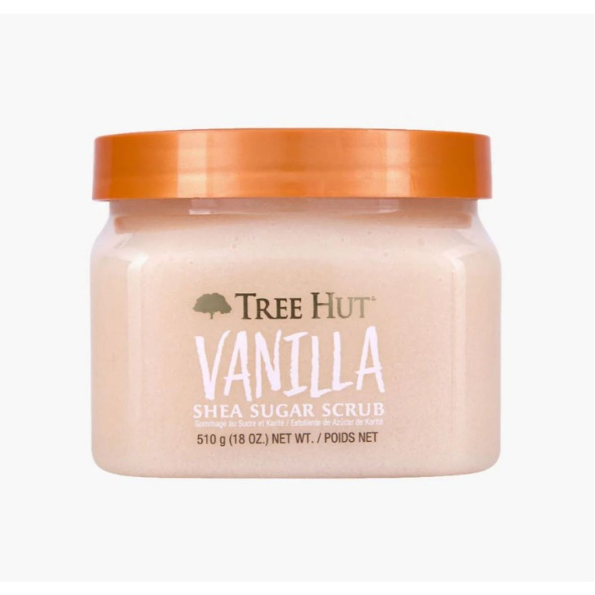 Tree Hut Shea Sugar Scrub Vanilla 510g, imported from the UK