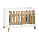 Little Acorns Siriana Cot Bed White Oak Frame, UK version