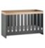 Little Acorns Cot Bed Anthracite & Oak, UK version