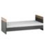 Little Acorns Cot Bed Anthracite & Oak, UK version