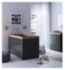 Little Acorns Cot Bed Anthracite & Oak, UK version