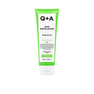 Boots Q+A AHA Exfoliator Body Scrub 250ml- Buy online at McGrocer