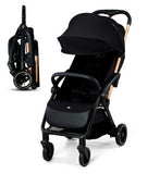 Kinderkraft Compact Apino Kinderwagen Rabenschwarz, UK-Version